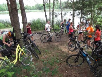 Grupa Łazik - integracja nad wodą, wycieczka rowerowa